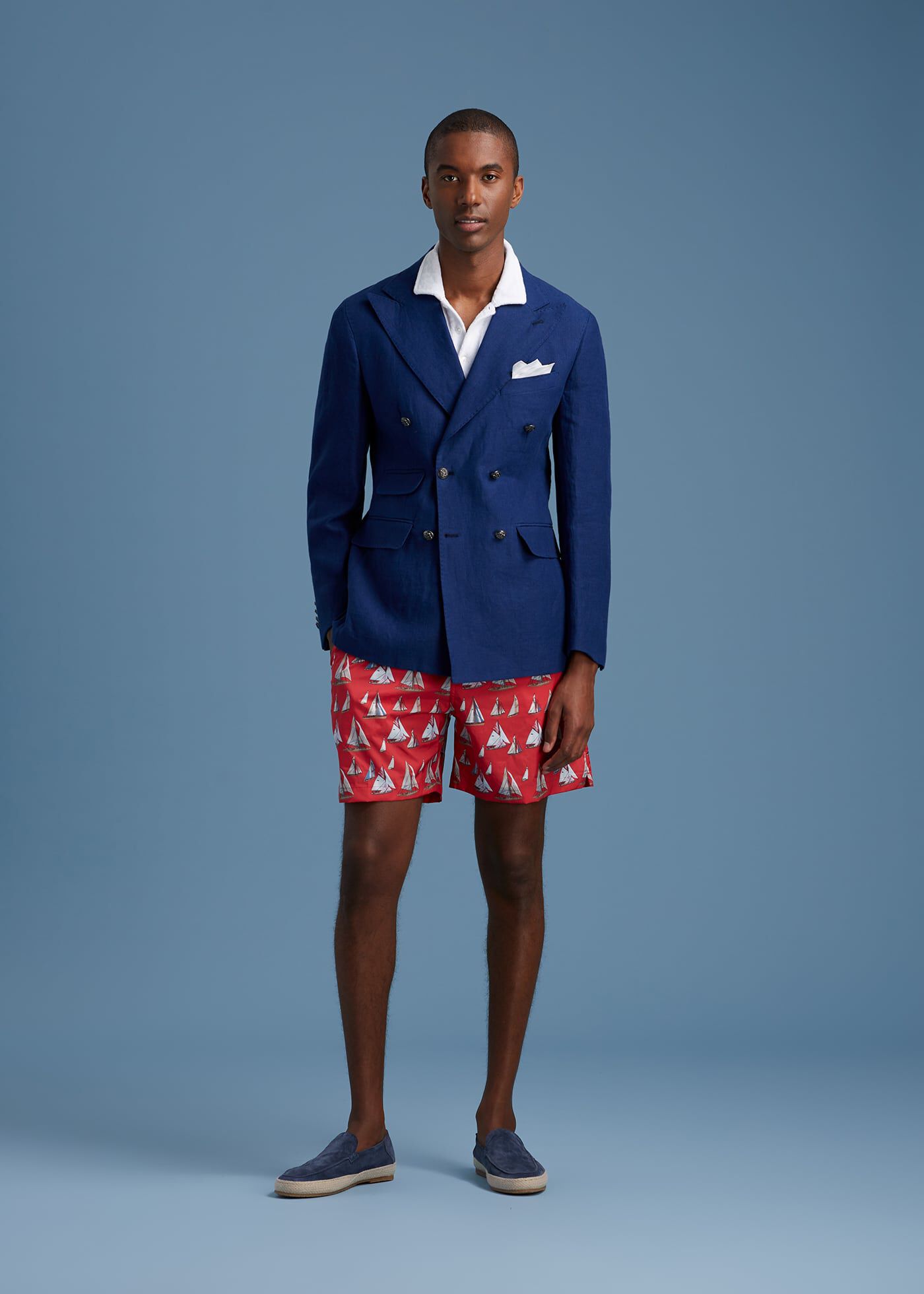 linen swim trunks